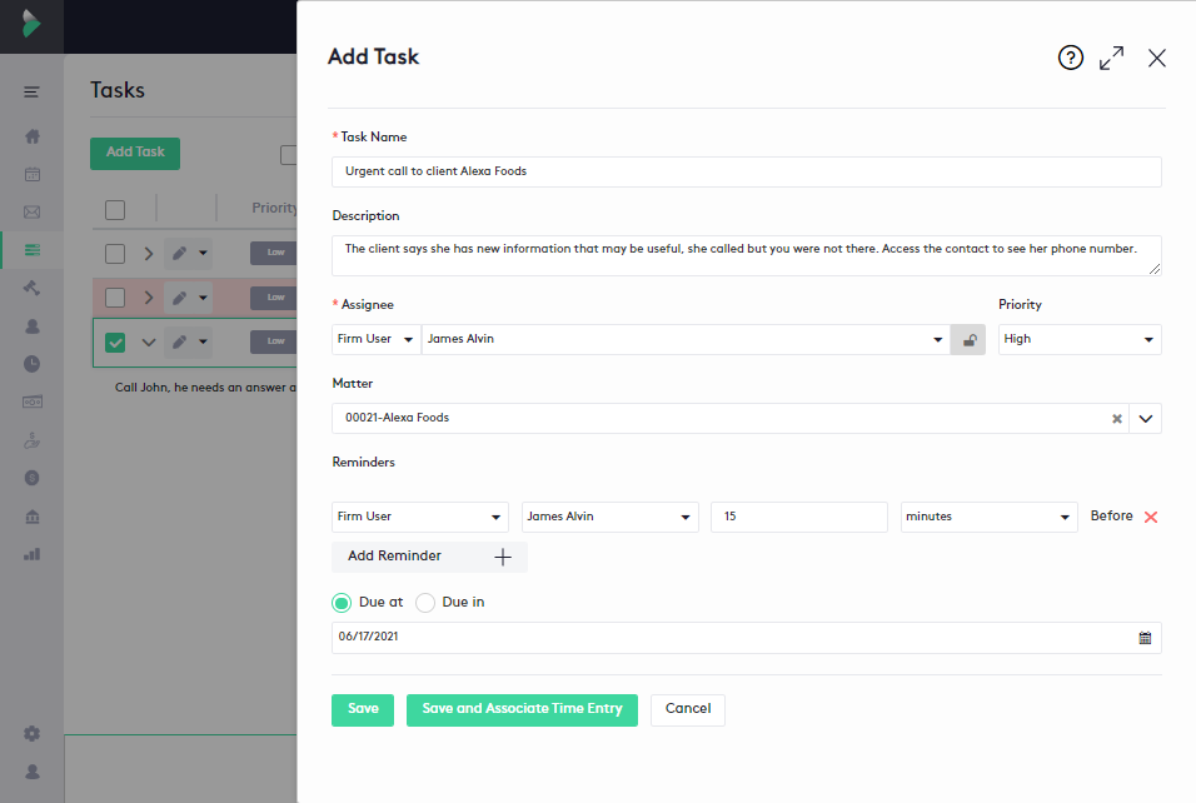 Legal Task Management